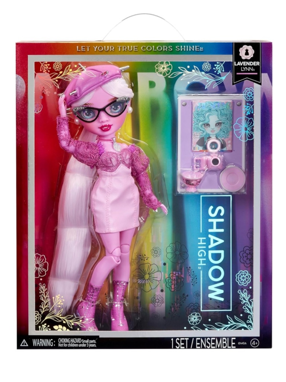 NIB Rainbow High Shadow High Lavender Lynn Fashion Doll